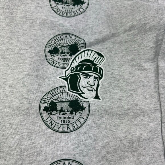Cactus Jack X Mitchell & Ness X Michigan State NWOT Gray Cuffed Sweatpants‎ - XL - Picture 2 of 9